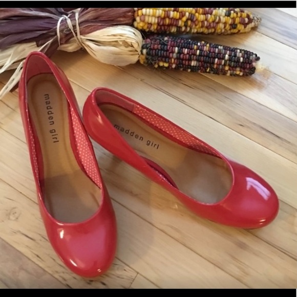 Madden girl red pump heels - Picture 8 of 8